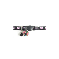 Safety Buckle Kitten Collar Luxury Jewel Black (Pack of 3)