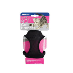 Soft Harness & Lead Black Med