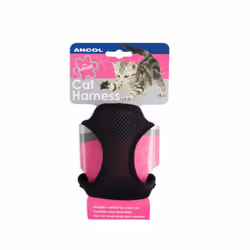 Soft Harness & Lead Black Lge