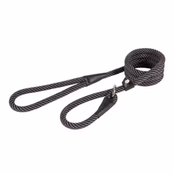 Heritage Nylon Rope Lead Black/grey 12mm X1.5m