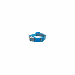 Fashion Nylon Adjustable Collar Blue Paw 20-30cm Sz1-2