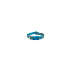 Fashion Nylon Adjustable Collar Blue Paw 30-50cm Sz2-5