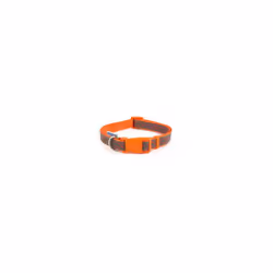 Fashion Nylon Adjustable Collar Orange Bone 30-50cm Sz2-5