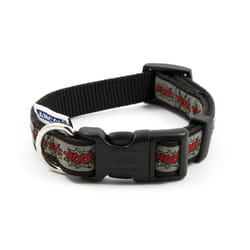 Indulgence Nylon Adjustable Collar Grey Woof 20-30cm Sz 1-2