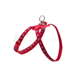 Nylon Harness Figure 8 Moon & Stars Red