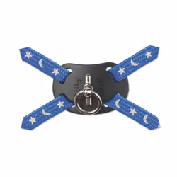 Nylon Harness Figure 8 Moon & Stars Blue