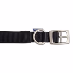Heritage Nylon Padded Collar Black 25mm X39-48cm Sz 5