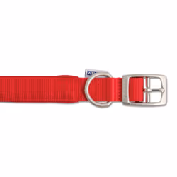 Heritage Nylon Padded Collar Red 25mm X39-48cm Sz 5