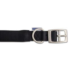 Heritage Nylon Padded Collar Black 25mm X45-54cm Sz 6