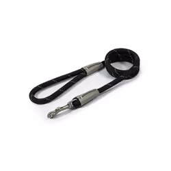 Ancol Viva Rope Reflective Snap Lead - Black, 107 x 1cm