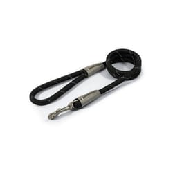 Ancol Viva Rope Reflective Snap Lead - Black, 107 x 1cm