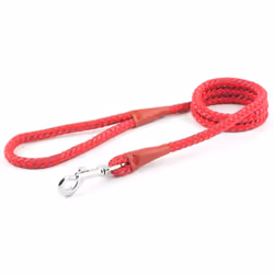 Ancol Nylon Rope Lead Red 1.07mx12mm