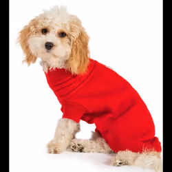 Muddy Paws Cable Knit Jumper Red 40cm Medium
