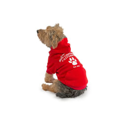 Muddy Paws Red Uni Dog Hoodie Small