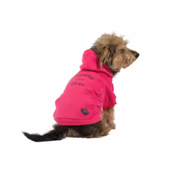 Muddy Paws Pink Kisses Dog Hoodie Large