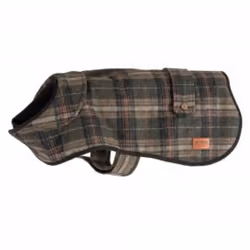Ancol Heritage Dog Coat - 50cm, Green Check