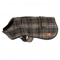 Ancol Heritage Dog Coat - 50cm, Green Check