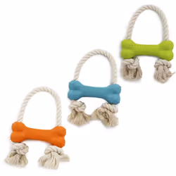 Ancol Made From Rice Bone Dog Toy Helps Strengthen Dogs Teeth Assorted