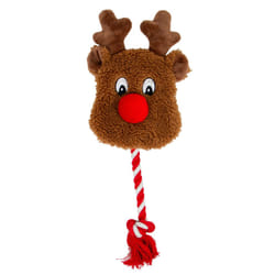 Ancol Ropey Rudolf Dog Toy For Cuddling & Playing Ropey Leg