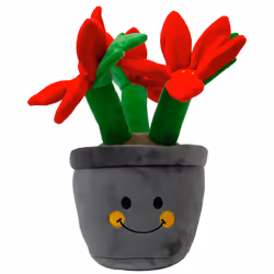 Ancol Henrietta Poinsettia Christmas Dog Toy For Cuddling Gentle Play