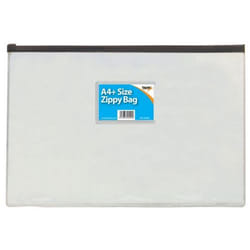 Tiger Zippy Bag Polypropylene A4+ 180 Micron Clear with Assorted Colou