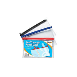 Tiger Pencil case - Clear See Through - Long 33x13cm x 1 Single