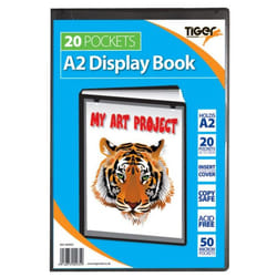 Tiger A2 Presentation Display Book 20 Pocket Black - 300935