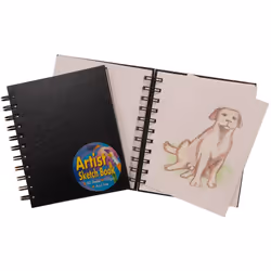 A6 Spiral Bound Artist Hardback Drawing Sketch Book 80 Page 110Gsm
