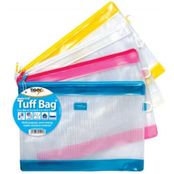 Tiger Brite Tuff Bag Polypropylene A4 330 Micron Assorted Colours - 30