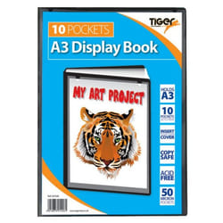 Tiger A3 Presentation Display Book 10 Pocket Black - 301426