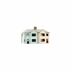 OO Building plastic kit Pair of Semi-Detached Houses - Dapol Kitmaster C057