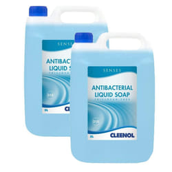 Cleenol 0770192X5 Senses Antibacterial Liquid Soap,Box of 2 x 5 Litres