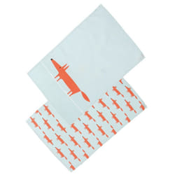 Scion Living Mr Fox Set Of 2 Tea Towels Blue