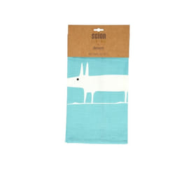 Scion Mr Fox Teal and White Set of 2 Tea Towels