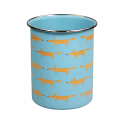 Scion Mr Fox Blue Utensil Jar