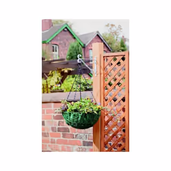 Ambassador Steel Hanging Basket Bracket - 25cm, White