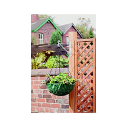 Ambassador Steel Hanging Basket Bracket - 35cm, White