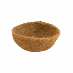 Natural Hanging Basket Cupped Shaped Coco Liner For A 10 Inch Basket