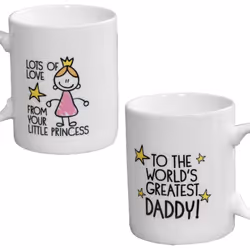 Ceramic Mug 'World's Greatest Daddy from Your little Princess' Father's Day Gift
