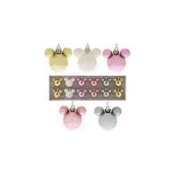 Disney Christmas Mickey Baubles (Set of 12) (Set B (Blush))