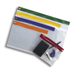 Snopake &quot;Zippa Bag S&quot; Assorted Colour Packs. A4 Plus Plus As