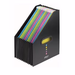 Snopake brands Eligo desk expander 13pt portrait Black 15171