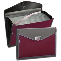 Snopake ZEON ORGANISER 13-PART FOOLSCAP RUBY