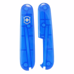 Victorinox Scales for 91mm Swiss Army Knife - Genuine Swiss Victorinox Handles - Translucent Blue