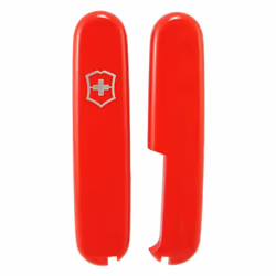 Victorinox Scales for 91mm Swiss Army Knife - Genuine Swiss Victorinox Handles - Translucent Red