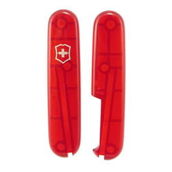 Victorinox Scales for 91mm Swiss Army Knife - Genuine Swiss Victorinox Handles - Translucent Red