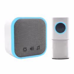 Wireless Portable Door Chime, 150m Operating Range, 30 Different Chimes, LED Chime Alert, 3 Operating Modes, Easy Install, Wh ...