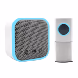 Wireless Plug-in Door Chime, 150m Operating Range, 30 Different Chimes, LED Chime Alert, 3 Operating Modes, Easy Install, Whi ...