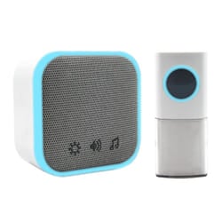 Wireless Plug-in Door Chime, 150m Operating Range, 30 Different Chimes, LED Chime Alert, 3 Operating Modes, Easy Install, White