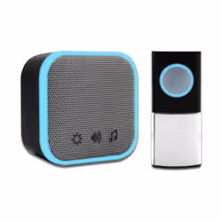 Wireless Plug-in Door Chime, 150m Operating Range, 30 Different Chimes, LED Chime Alert, 3 Operating Modes, Easy Install, Bla ...